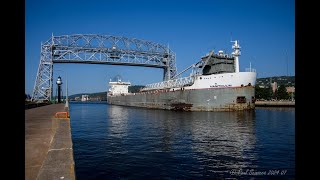 Manitoulin departing into the Foggy Lake Departing Duluth MN loaded with Ore for Sault Ste Marie [upl. by Chandless743]