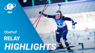 World Cup 2324 Oberhof Women Relay Highlights [upl. by Gabriela684]