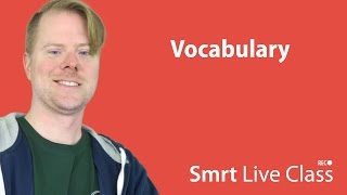 Vocabulary  UpperIntermediate English with Neal 18 [upl. by Sandstrom]