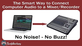 How to Connect a Laptop or PC to an Audio Mixer for Streaming  Recording [upl. by Hymie515]