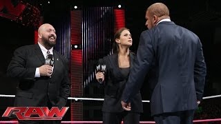 Stephanie McMahon rehires Big Show Raw Nov 4 2013 [upl. by Messing]