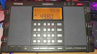 WRMI Interval signal and ID 4980 kHz Shortwave Tecsun H501X on MLA 30 loop [upl. by Madson333]