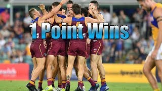 Each AFL Teams Last 1 Point Win [upl. by Robina]