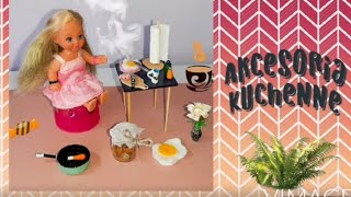 Akcesoria dla lalek kuchnia i jedzenie  Diy miniature kitchen accesories and food [upl. by Miru]