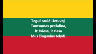 Hymne national de la Lituanie [upl. by Herrle652]