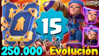 LANZAFUEGOS EVOLUCIONADA Y 250000 COMODINES PARA SUBIR 5 CARTAS A NIVEL 15🔥 Ione Gamer Clash Royale [upl. by Andri]