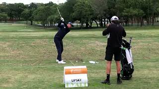 David Lipsky Golf Swing on the driving range Valspar Championship 2023 [upl. by Nahgiem]