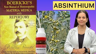 ABSINTHIUM homeopathic mother tincture in Hindi boerickes materia medica [upl. by Erdua587]