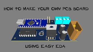 Quick tutorial How to make your own pcb board  EASYEDA [upl. by Asilanna]