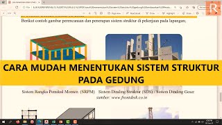 Cara Mudah Menentukan Sistem Struktur Pada Gedung [upl. by Furmark]