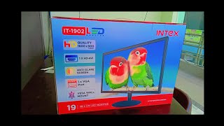 Intex IT1902 LED Monitor  Intex monitor 19 Inch unboxing with IPS panel Low budget best monitor [upl. by Sylirama]