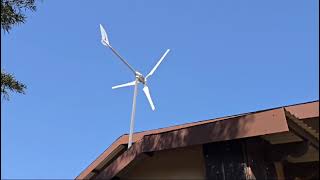 Turbine installed on roof [upl. by Ellevehc]