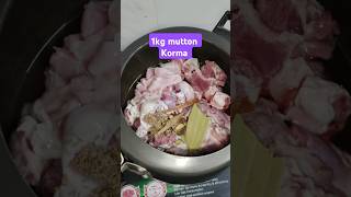 😰 1 kg mutton Korma💥friday shortvideocookingmuttonkormahadees islamicvideoislamic [upl. by Rabbaj]