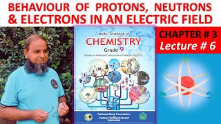 Behaviour of Protons Neutrons amp Electrons in an Electric Field Class 9 chemistry chapter 3 new book [upl. by Perrins]