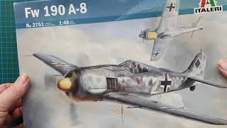 Italeri 148 FockeWulf Fw 190 A8  Kit Review [upl. by Kliman933]