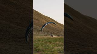 Pilot hits the ground on landing flaremoustache paragliding speedflying [upl. by Nyleahcim820]