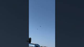 Thunderbird flyby during the Pacific air show in Huntington Beachbeach hb realestate kw short [upl. by Oiciruam]