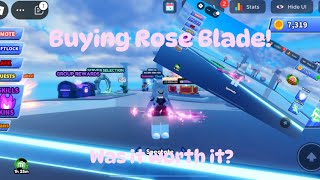 Let’s buy Rose Blade in blade ball rip my robux Was it worth it [upl. by Elleneg]