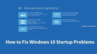 How to Fix Windows 10 Startup Problems 4 Ways [upl. by Odraleba]