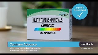 Take Doctorprescribed MultivitaminsMinerals Centrum Advance [upl. by Erhart]