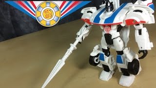 Transformers Robots in Disguise Warrior Class Autobot Jazz Video Review [upl. by Mckee229]