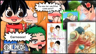 Mugiwaras react Shipps Fotos e memes 😂❤️  One Piece  Teve Beijo do Zorobin Lunami 💋😍 [upl. by Eisse]