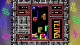 TETRIS IN GD  Geometry Dash 22  Tetromino by meGaToOnS Harder 6🌙 Plat [upl. by Erised]