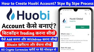 Huobi Global पर Account कैसे बनाएं Step By Step Guide How to Use Huobi Global  Buy amp Sell Bitcoin [upl. by Nosreg]