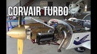 120 HP Turbocharged Corvair Spyder Aircraft Engine In The Saberwing [upl. by Roxane]