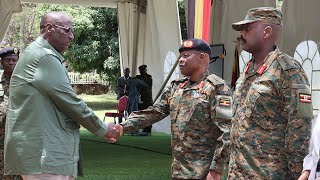 Gen Mbadi as CDF last speech to retiring Generals of the UPDF ​⁠statehouseug Gen Kayihura listens [upl. by Sophia609]