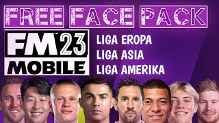 FACE PACK FOOTBALL MANAGER MOBILE TERBARU 2023 [upl. by Aiekat]