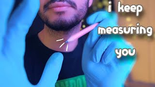 ASMR Im Measuring You Nonstop Face Exam Personal Attention Writing [upl. by Edora]