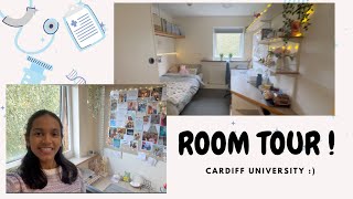 University Room Tour  Cardiff University Accommodation  Talybont North  Medical Student UK [upl. by Ellerred]