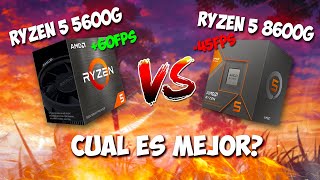 RYZEN 5 5600G VS RYZEN 5 8600G  ¿Cual Es La Mejor APU De 2024 Para Gaming [upl. by Nolad]