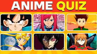 🎌 🌸ANIME QUIZ  Can You Name ALL 40 Anime Characters ⚔️🌟 [upl. by Wolk332]