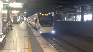 Roma Street Aboriginal 703 Arriving At Fortitude Valley Train Station Platform 1 [upl. by Ansela]