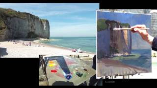 José SALVAGGIO plein air painting 34 Day in Normandy [upl. by Einnim]