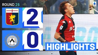 GENOAUDINESE 20  HIGHLIGHTS  Retegui fires Genoa back to winning ways  Serie A 202324 [upl. by Ardnazil]