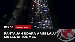 Tampak Atas Kemacetan Jalan Tol Layang MBZ  Kabar Utama tvOne [upl. by Iinden]