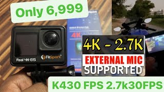 Fit Spark Eagle I9 action camera Review  best action camera for moto vlog only 6999 😱￼ [upl. by Ile]