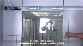 DIY How to install Frameless Residential Automatic Sliding Door Operator [upl. by Stefa]