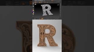 Ornate Letter Monogram 3D STL Model for CNC and 3D Printing [upl. by Bobbe]