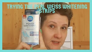 Whitening my teeth with Perl Weiss Strips  Do they work [upl. by Ahtebat989]