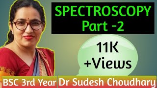 Bsc 3rd year online classes  Spectroscopy Part 2  Physical Chemistry by Dr Sudesh Choudhary [upl. by Lunette]