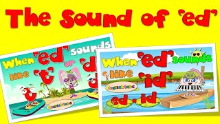 The Sound of ed  When ed sounds like t  d or id Phonics Mix [upl. by Assisi]