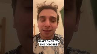 BLAKE SNELL TO DODGERS REACTION [upl. by Walczak]