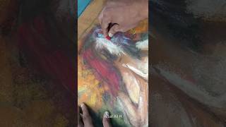 Abstract painting with softpastel shorts art trending [upl. by Aiuqes]