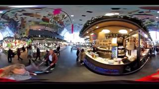 360video  Markthal Rotterdam walkthrough [upl. by Xanthe]