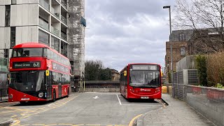 FULL ROUTE VISUAL  Stagecoach London 488 Dalston Junction To Bromley By Bow Tecsos 37577 YY64 YKV [upl. by Adnilreh388]