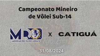 UrsasMDO X Catiguá  Campeonato Mineiro de Vôlei Sub 14 [upl. by Einberger972]